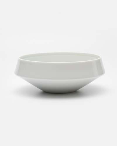 White Porcelain Line Rice Bowl (Size 5)