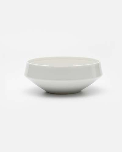 White Porcelain Line Rice Bowl (Size 4)