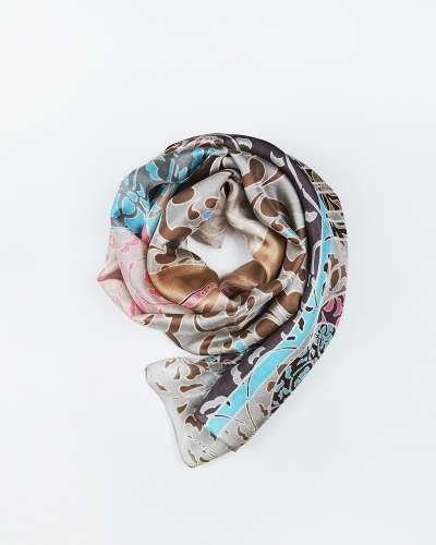 Taegeuk Pattern Silk Scarf - Harmony