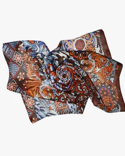 Tiger Silk Scarf
