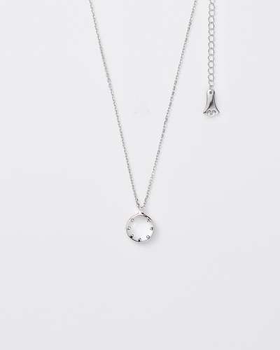 Po Charm Silver Necklace