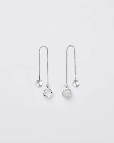 For Moonstone Chain Earrings