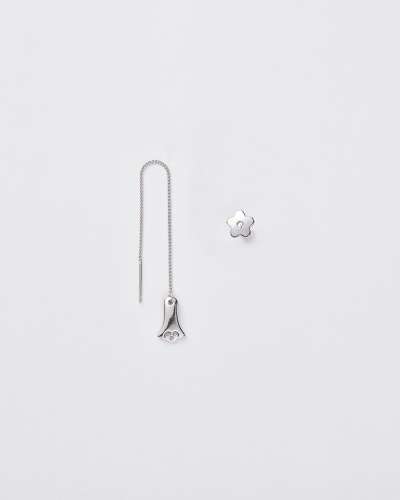 For Chrysanthemum Pattern Jangseok Stud Earrings