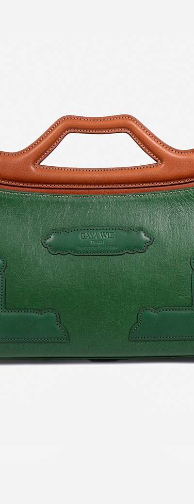 Small Hanji Hanok Tote Bag (Green)