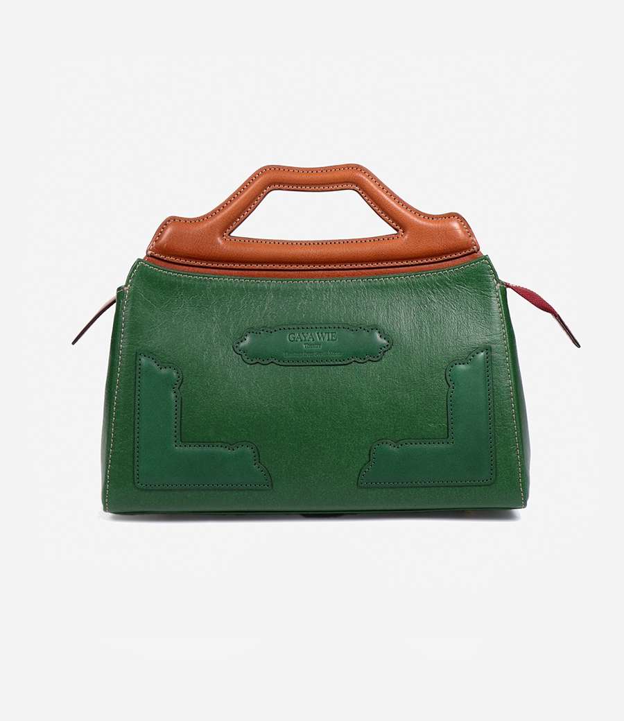 Small Hanji Hanok Tote Bag (Green)