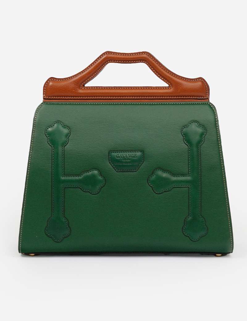 Hanji Traditional Hanok Tote Bag (Green)