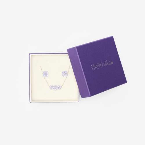 Hydrangea 2-Piece Set (Necklace + Earrings)