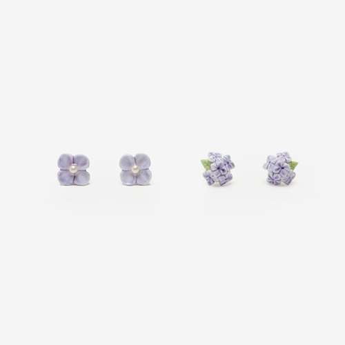 Hydrangea Earrings (Purity/Elegance)
