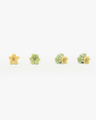 Oxalis Flower Earrings (Crystal/Joy)