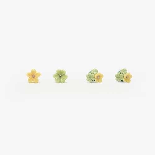 Oxalis Flower Earrings (Crystal/Joy)