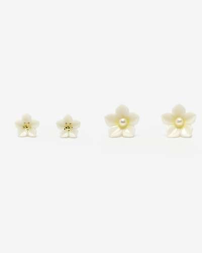 Buckwheat Flower Earrings (Mini/Pearl)