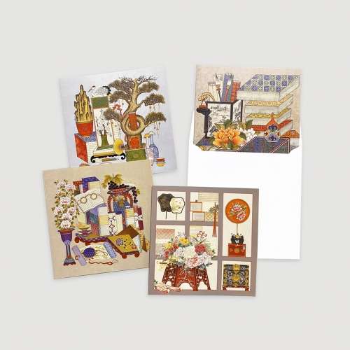 Baekgeori Folk Painting Gratitude and Celebration Card Set