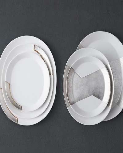 Silver Edition Plate Set (Oval)