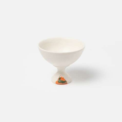 Linked Coin Pattern Openwork White Porcelain Cup (1p)