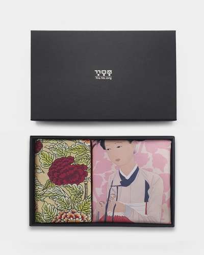 Korean Folk Painting Handkerchief Set (2 Types)