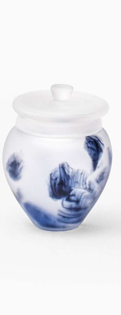 Ink Painting Small Jar Box