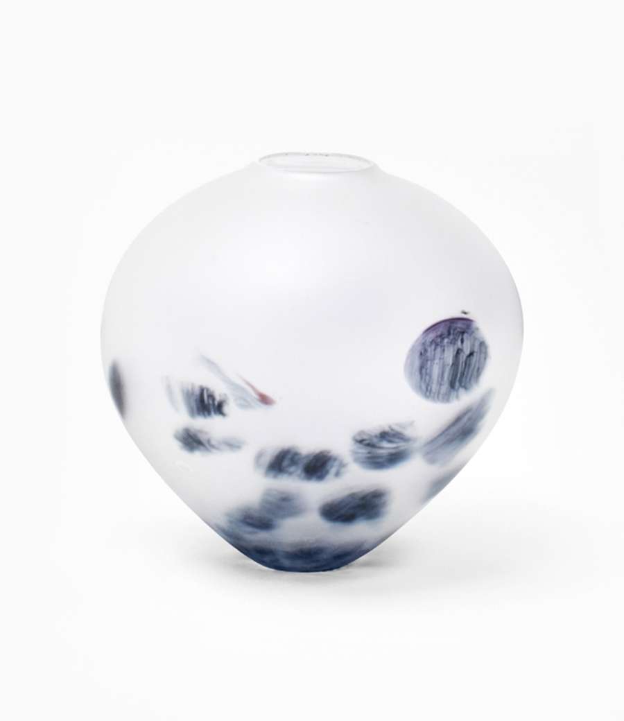 Ink Wash Moon Jar (Small)