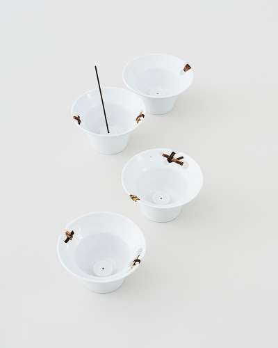 Celadon and Bamboo Weaving - Incense Burner