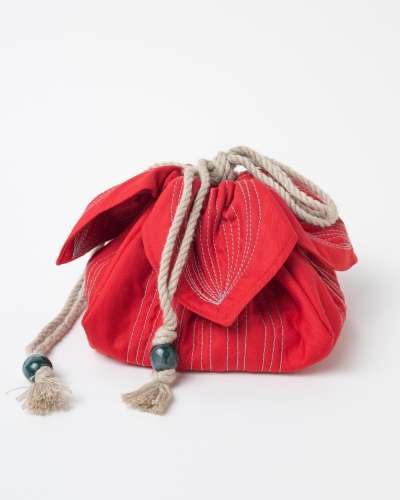 Nubi Flower Boon Pouch - Red