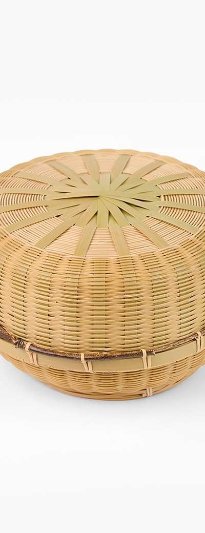 Round Bamboo Lunch Box (Chobaegi)
