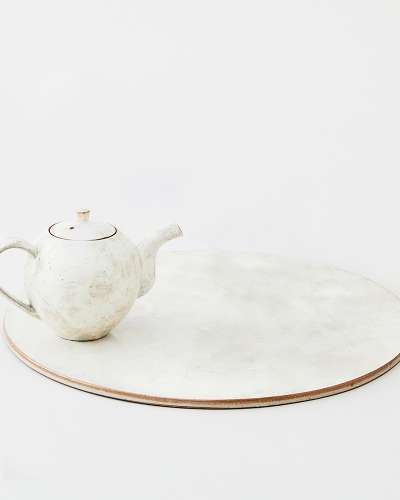 Buncheong Teaware Teapot Plate