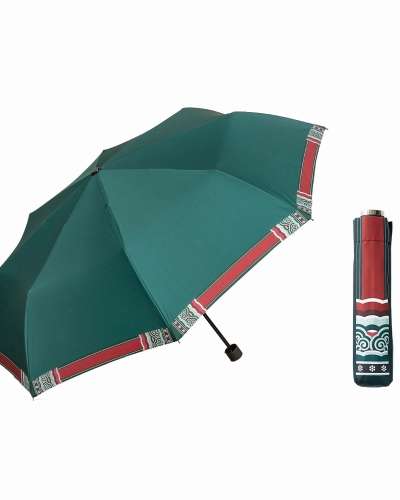 Dancheong Umbrella (3-Fold Double Canopy)
