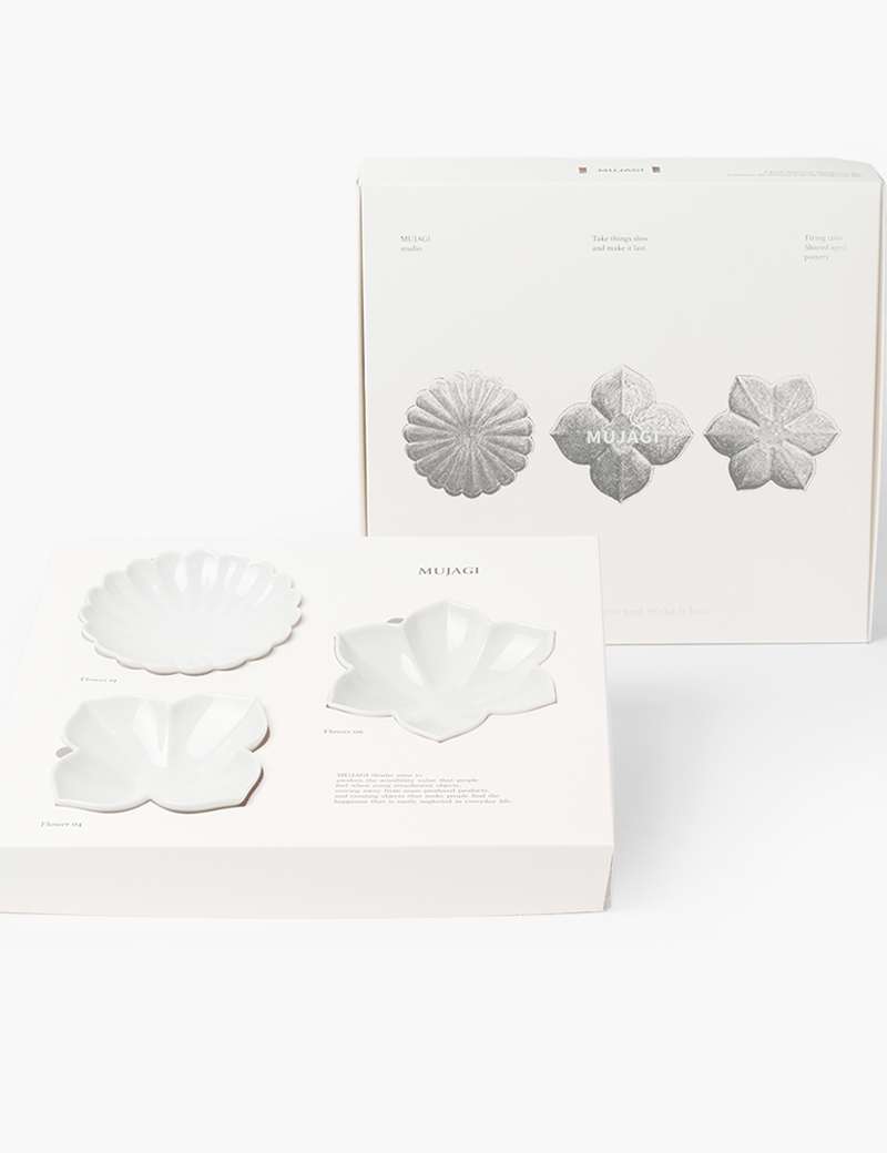 3-Piece Flower-Shaped Condiment Dish Set