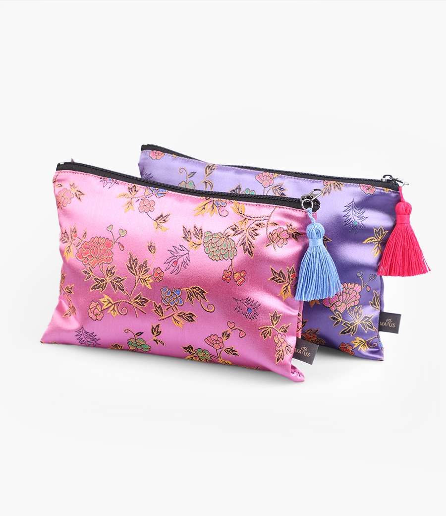 Traditional Hanbok Fabric Pouch (5 Colors)