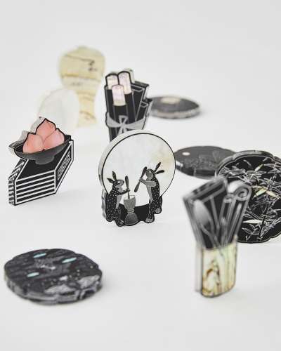 Mother-of-Pearl Lacquerware Magnet (10 Types)