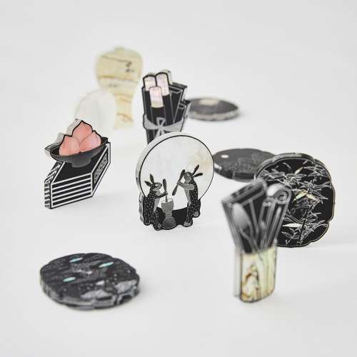 Mother-of-Pearl Lacquerware Magnet (10 Types)