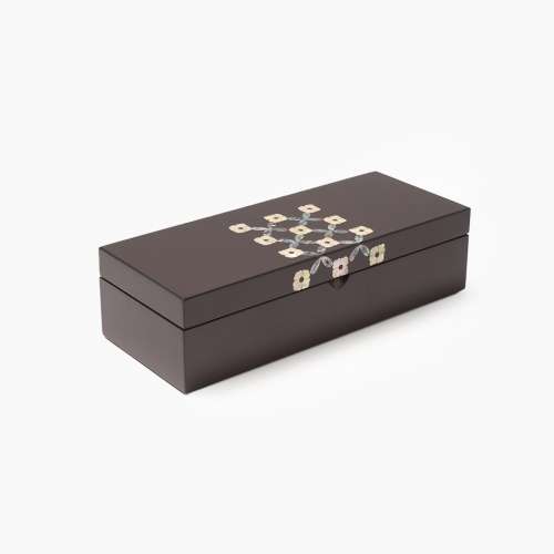 Window Lattice Flower Pattern Pen Case