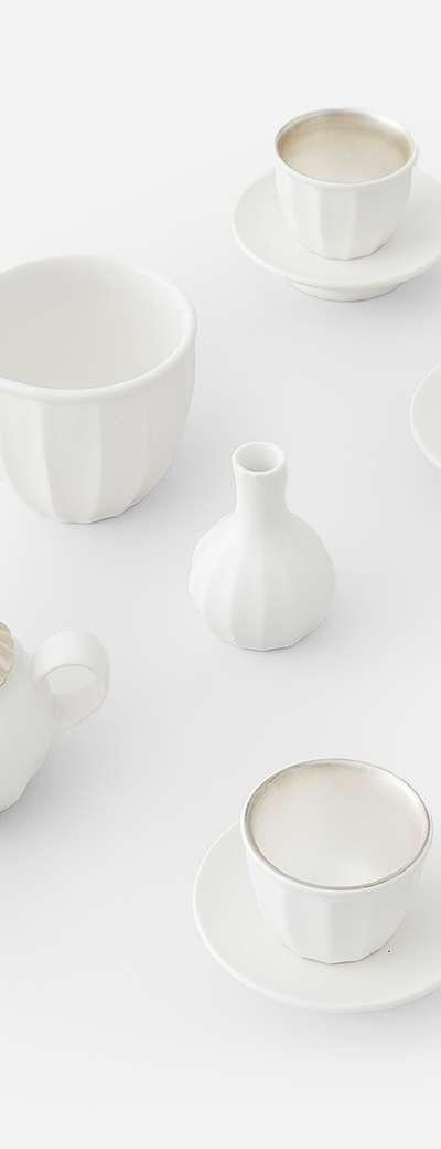 Silver Lid 3-Person Tea Set
