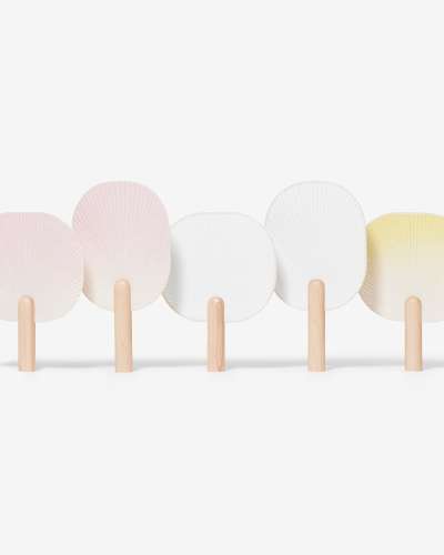 Forest Breeze - Korean Paper Fan (Straight Type)