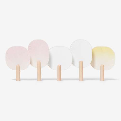 Forest Breeze - Korean Paper Fan (Straight Type)