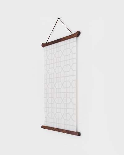 Wooden Scroll & Window Frame Poster