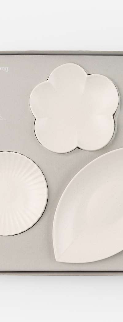 White Porcelain Serving Dish 3-Piece Set