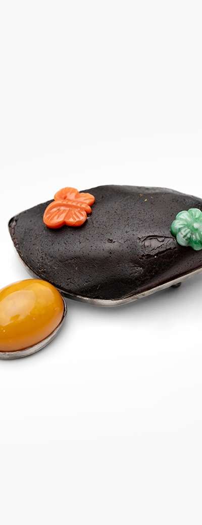 Amber (Honey) Brooch