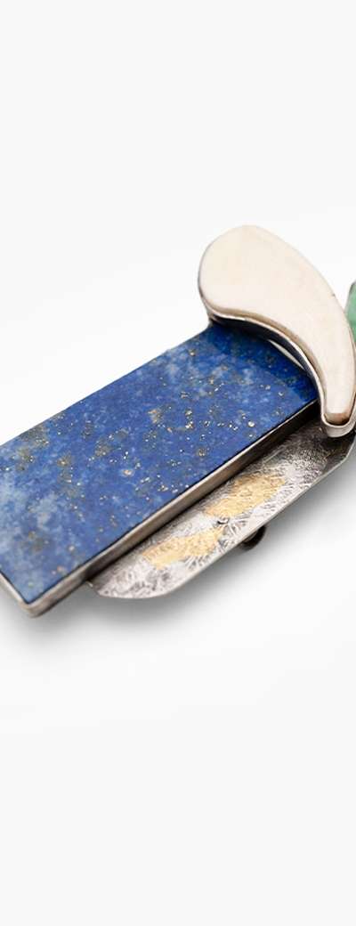 Lapis Brooch