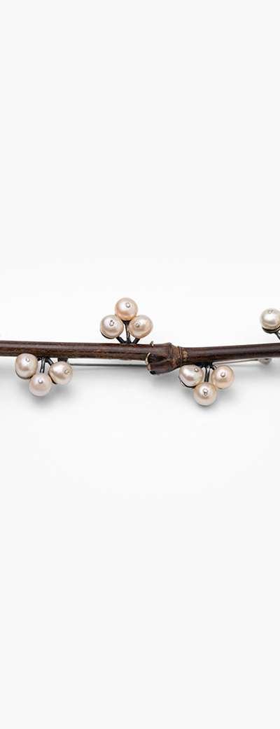 Pearl Plum Blossom Brooch