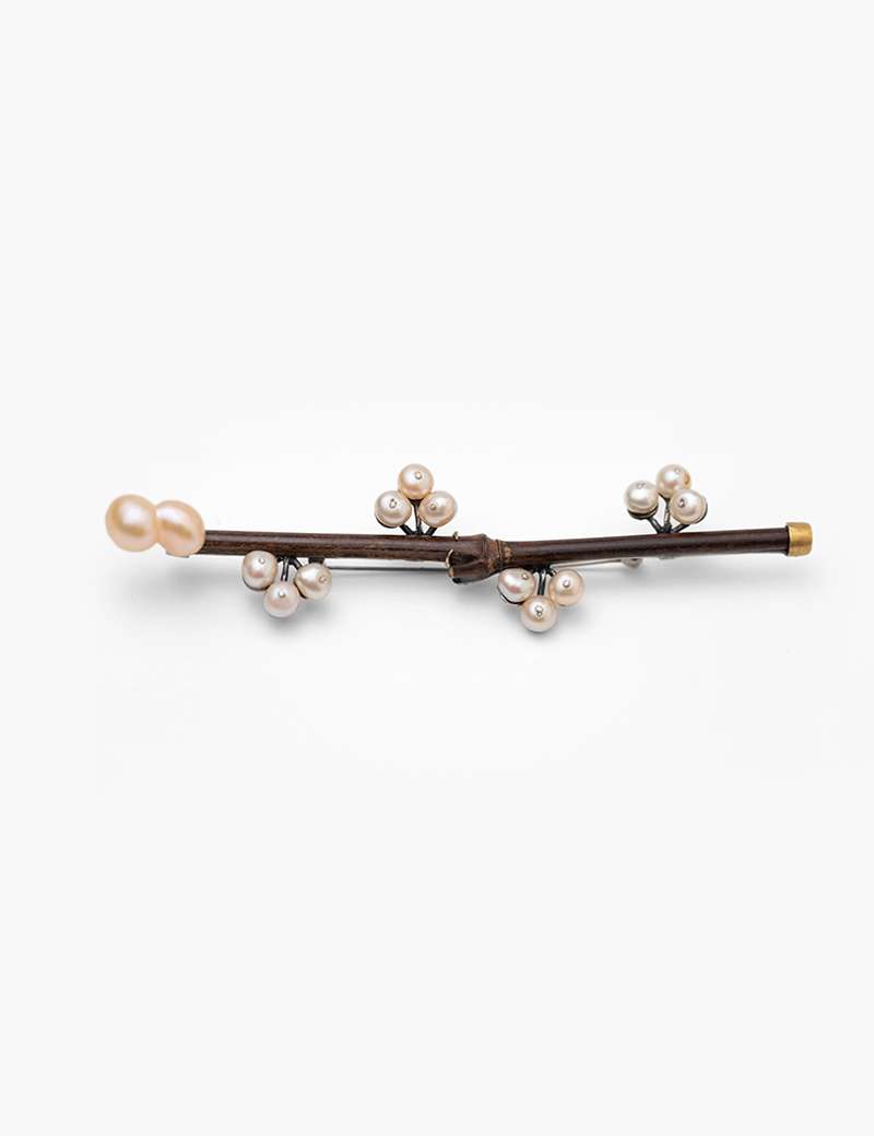 Pearl Plum Blossom Brooch