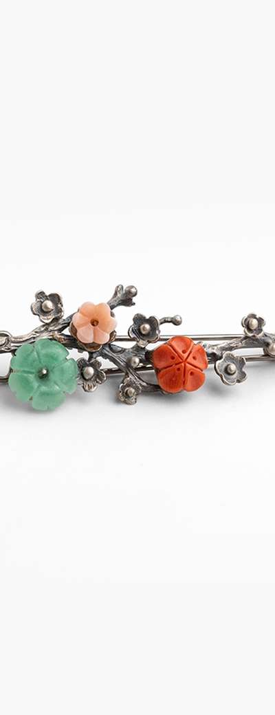 Tri-Color Plum Blossom Hair Pin