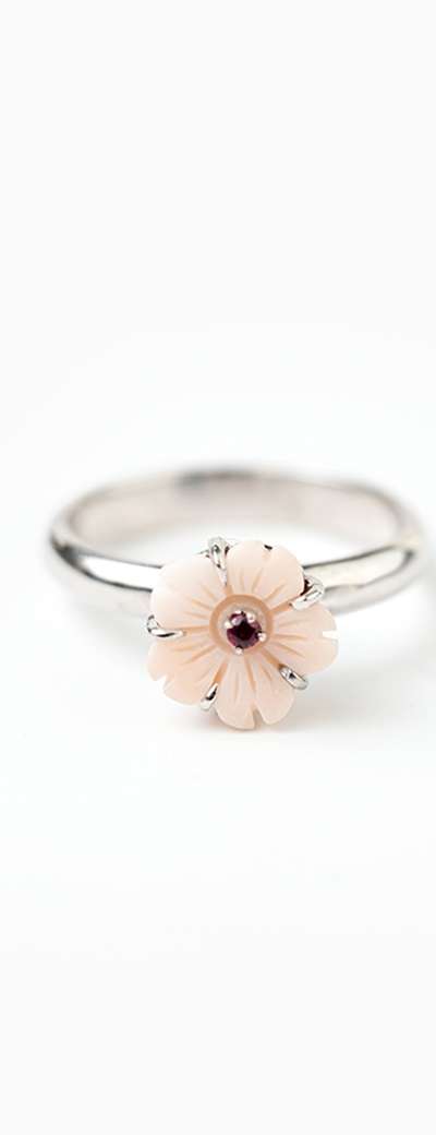Pink Coral Ring