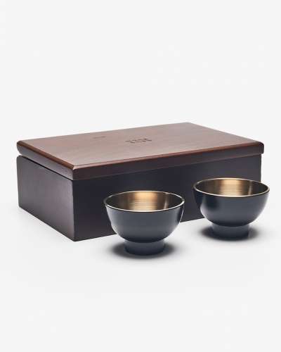 Yugi Brass Cup Set (Small) by Master Artisan Kim Su-young