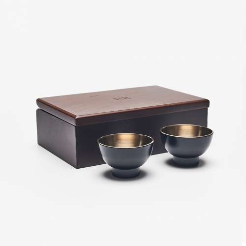 Yugi Brass Cup Set (Small) by Master Artisan Kim Su-young