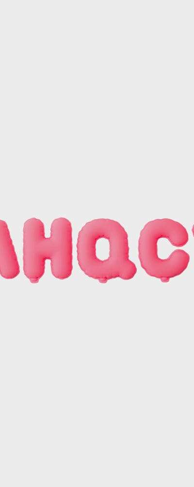 コール アルファベット ステッカー ピンク (オプション商品- C, H, M, Q, Y)