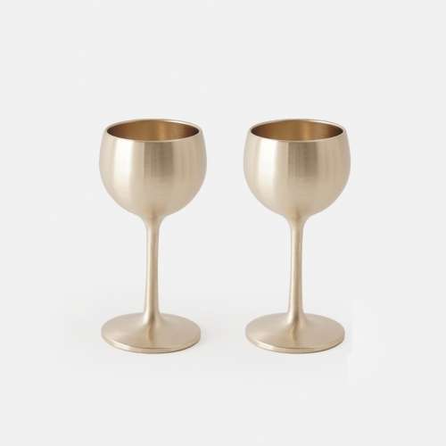 Brass Liquor Glasses (2-Piece Set)