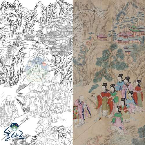 Minhwa Design The Tale of Spring Fragrance 1 Classic Masterpiece Minhwa Painting