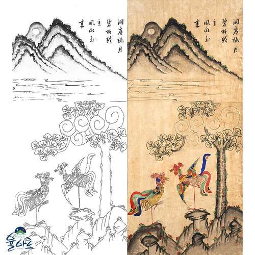 Phoenix Minhwa 3 - Minhwa Design Drawing