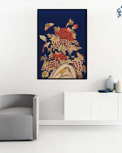 感性牡丹図 民画 牡丹花絵画額 お金が入ってくる絵 東洋画