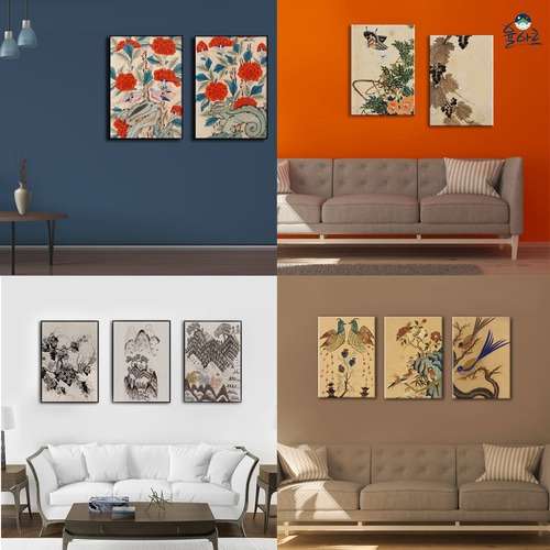 Yul Art Custom-Made Folk Painting Living Room Frame